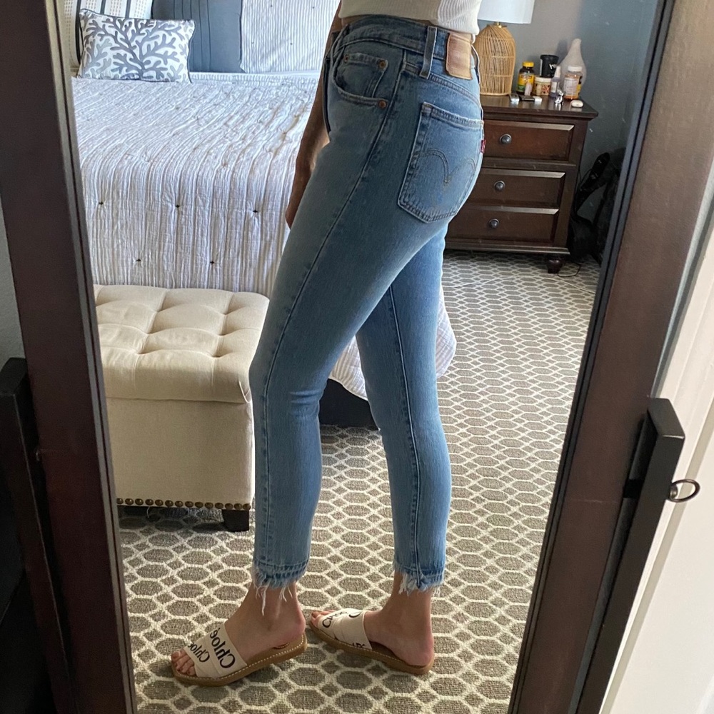Levi’s 501 S Skinny Jeans Raw Hem